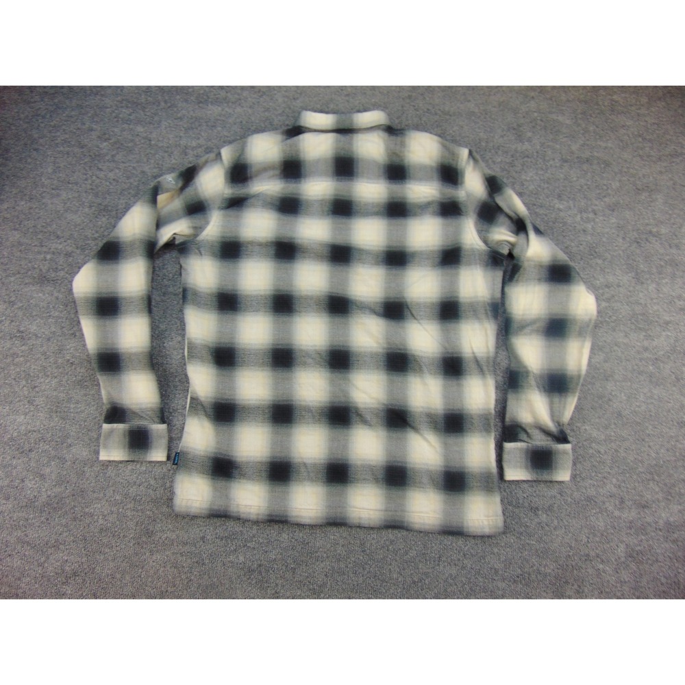 Kuhl Response Shirt Mens Large Gray Black Plaid Button Up Flannel Gorpcore - Picture 3 of 11